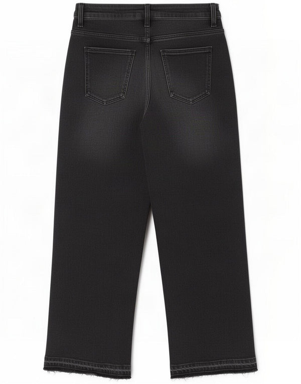 Zara Womens Straight Jeans EU 40 Medium W30 L27 Black Cotton
