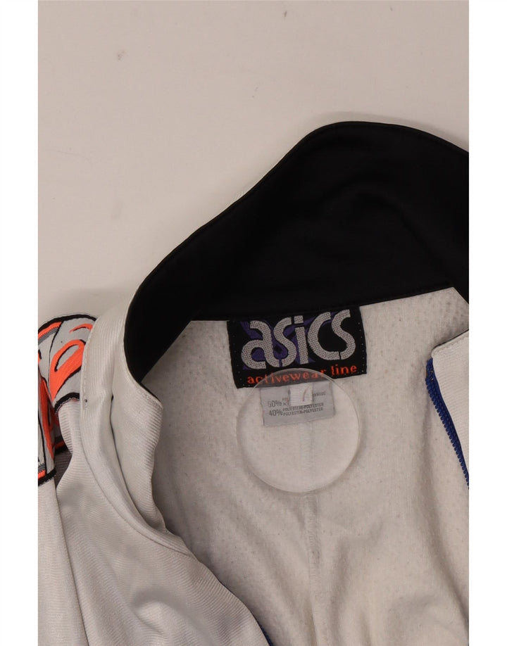 Asics Herre grafisk træningsdragt Topjakke Stor Blå Colourblock Polyamid