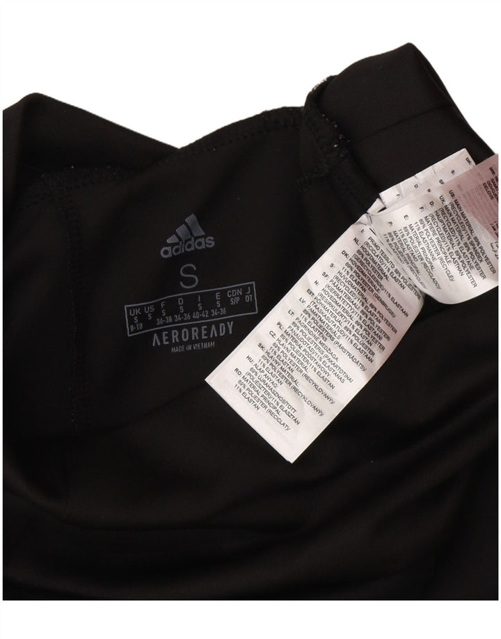 Adidas Aeroready Leggings til kvinder UK 8/10 Small Black Polyester