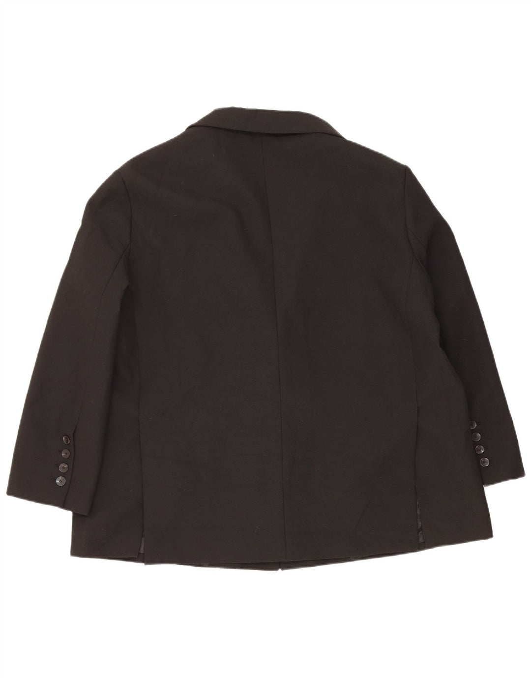 Zara Dame 2 Knapper Oversized Blazer Jacket UK 6 XS Sort Polyester