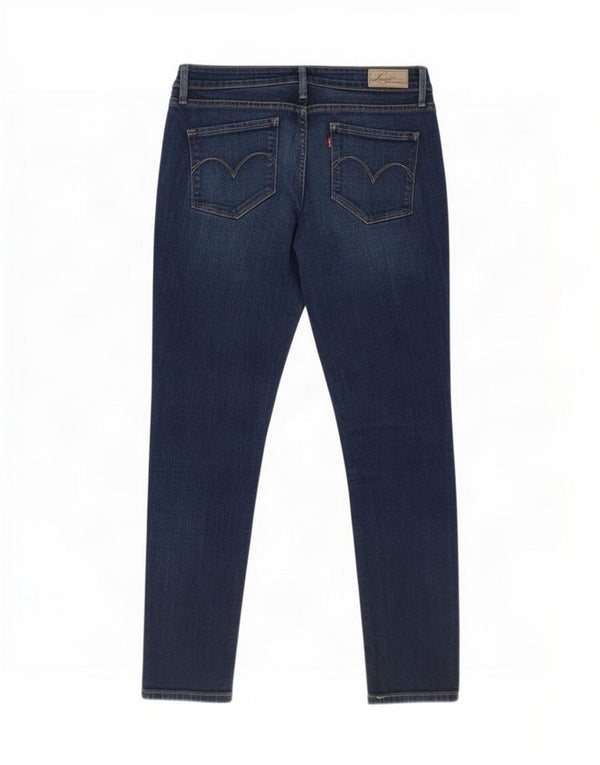 Levi's Womens Curve Low Skinny Jeans US 10 Large W30 L28 Marineblå Bomuld
