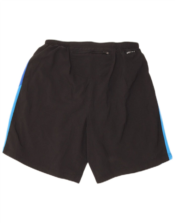 Nike Herre Dri Fit Sportshorts Small Black Colourblock