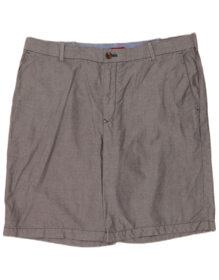 Izod Chino Shorts til mænd W38 XL Grå bomuld