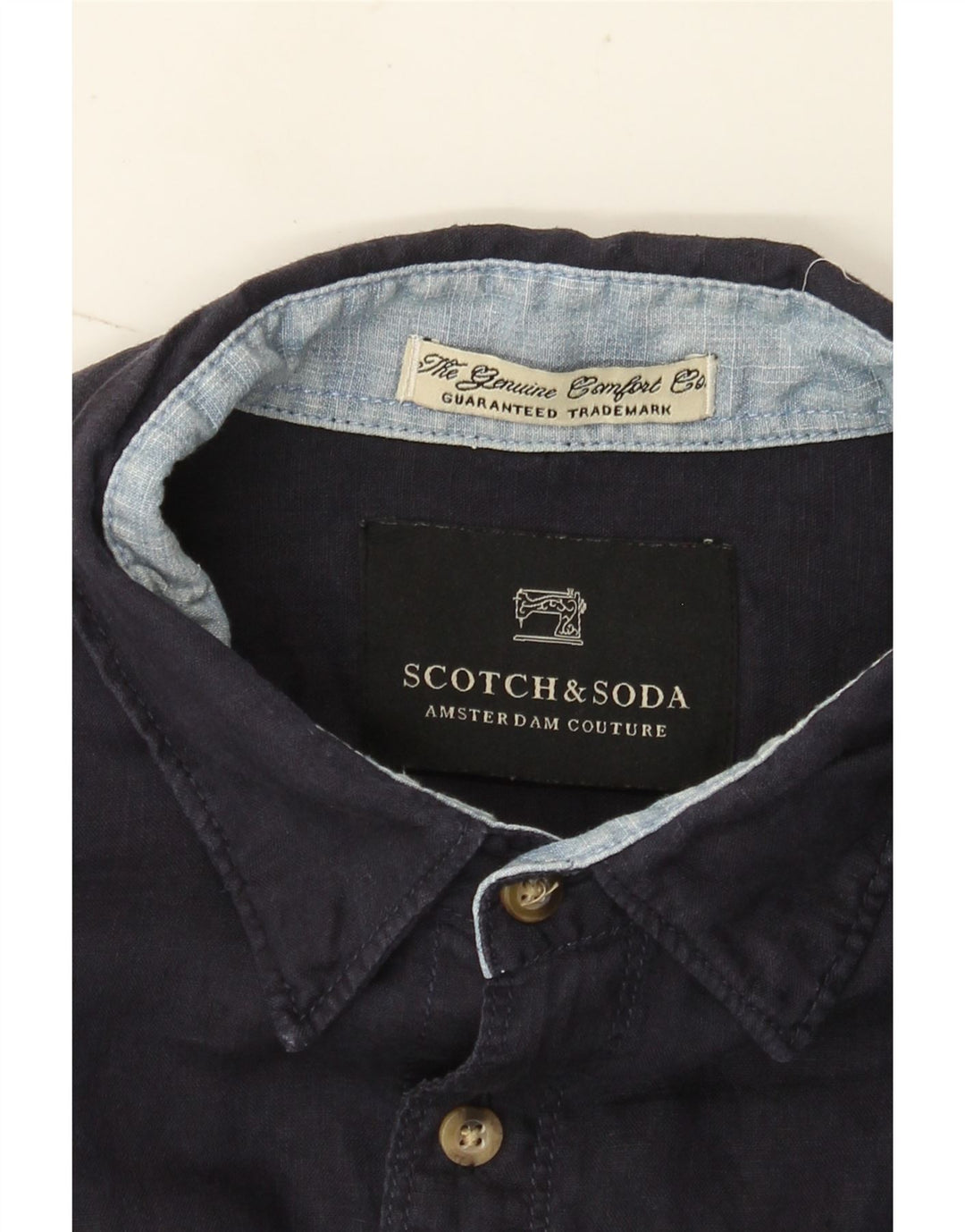 Scotch & Soda Herre Amsterdam Couture skjorte Medium Navy Blue