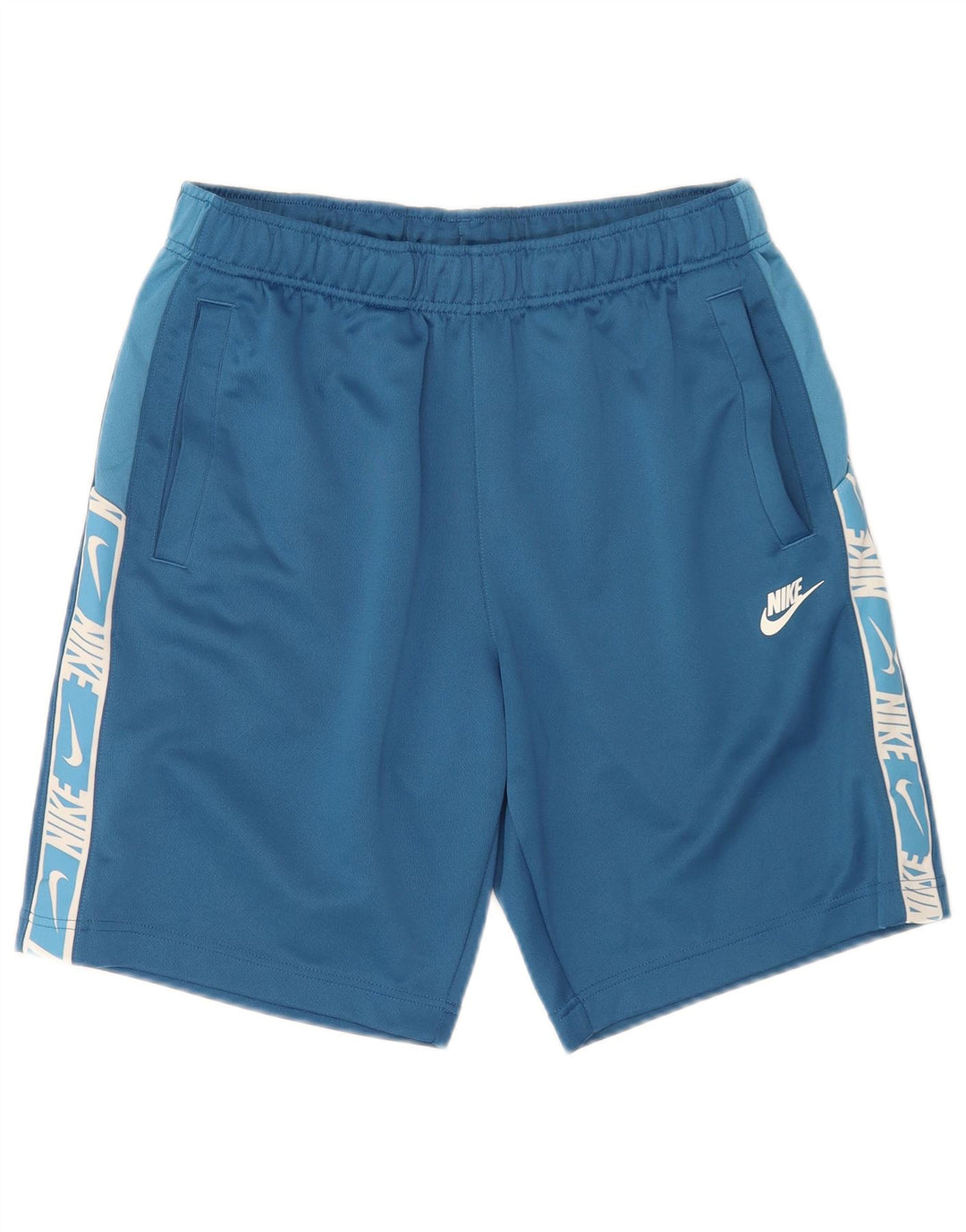 Nike grafiske sportsshorts til mænd mellemblå polyester