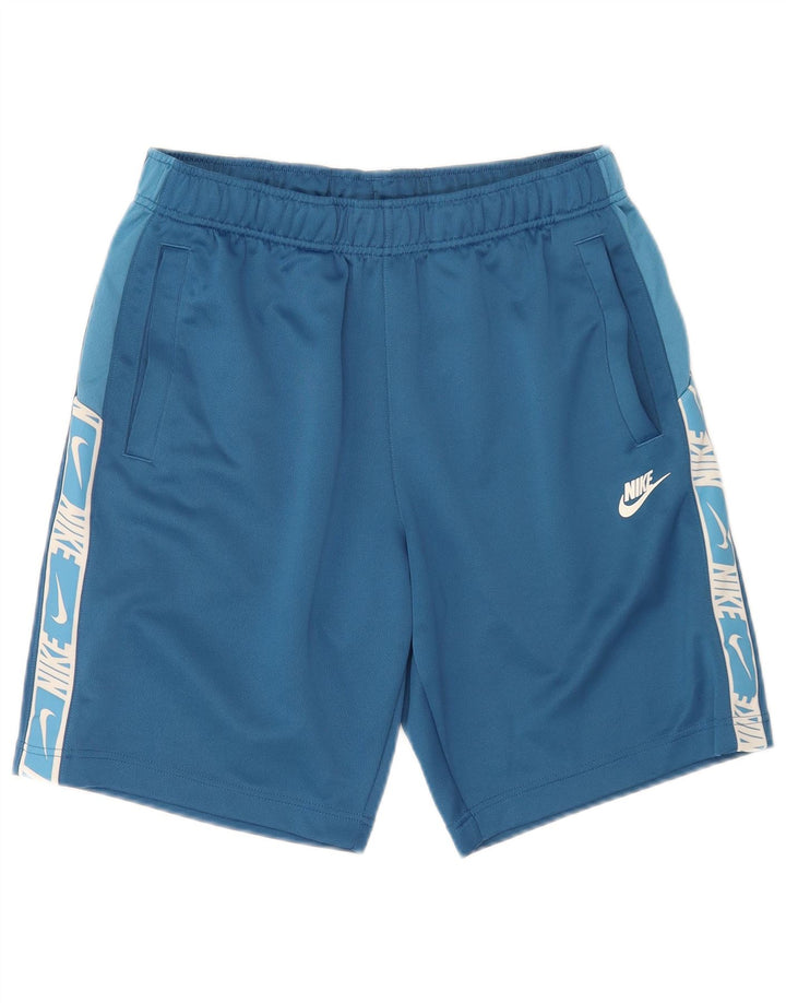 Nike grafiske sportsshorts til mænd mellemblå polyester