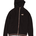 Puma Dame Hættetrøje Sweater UK 14 Medium Sort Bomuld