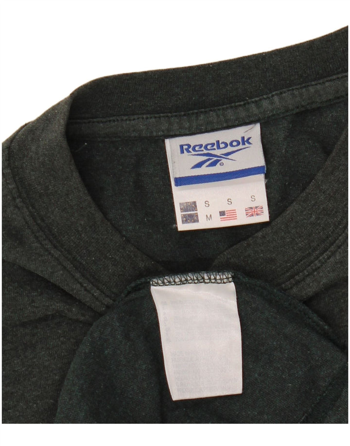 REEBOK Herre T-Shirt Top Lille Grå Bomuld