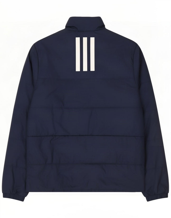 Adidas Polstret jakke til mænd UK 38 Medium Navy Blue Polyester