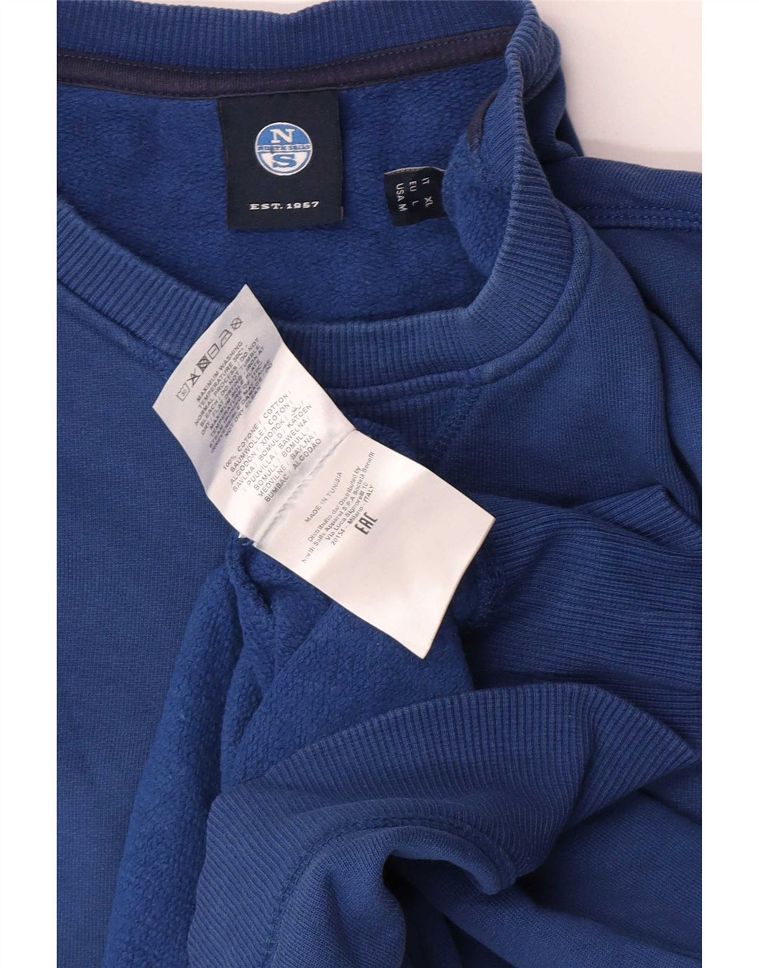 North Sails Herre Sweatshirt Jumper Stor Blå Bomuld
