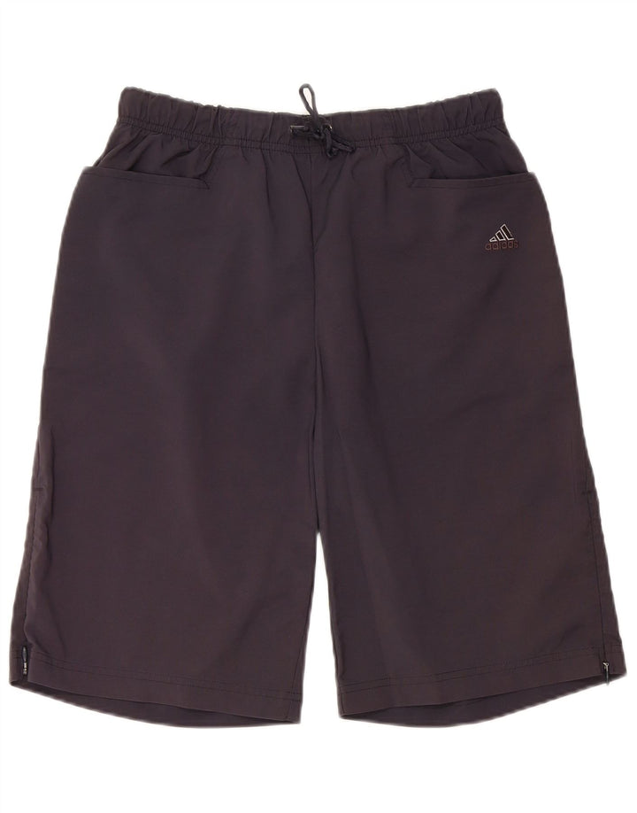 ADIDAS sportsshorts til kvinder UK 12 Mellem marineblå polyester