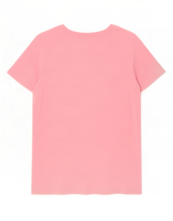 Gap Dame T-Shirt Top UK 10 Small Pink Rayon
