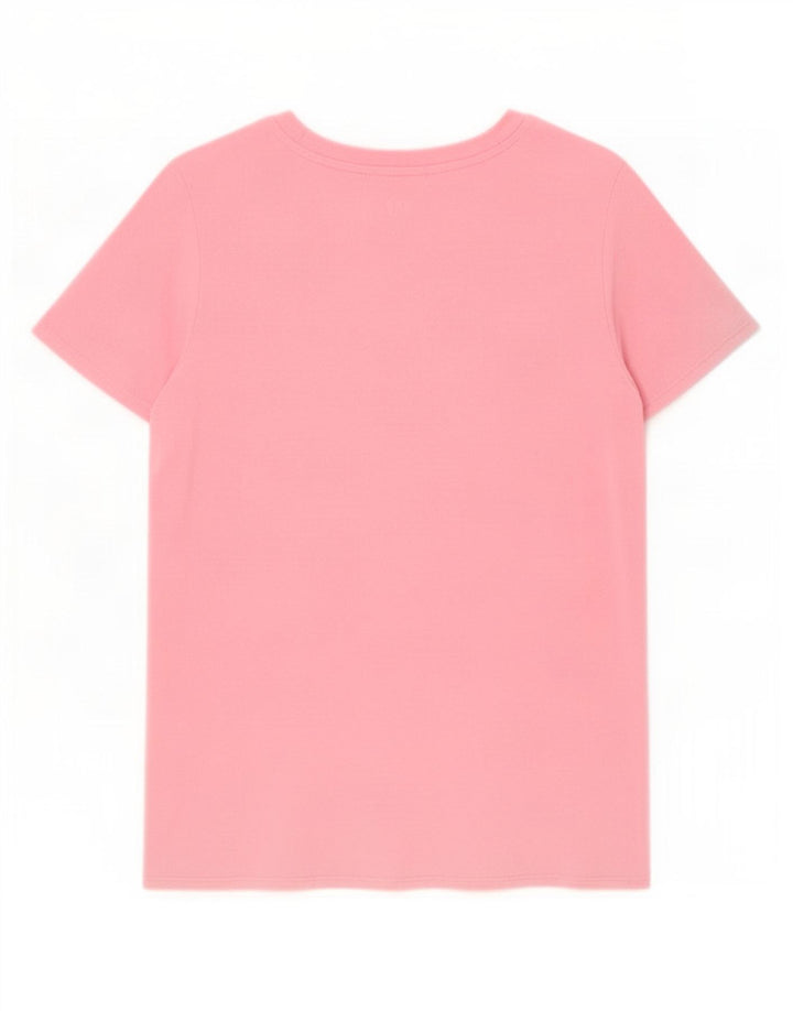 Gap Dame T-Shirt Top UK 10 Small Pink Rayon