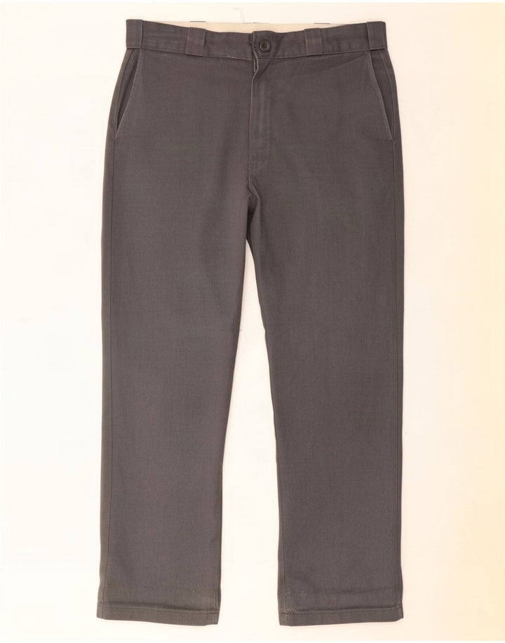 Dickies Straight Chino bukser til mænd W36 L32 Grå polyester