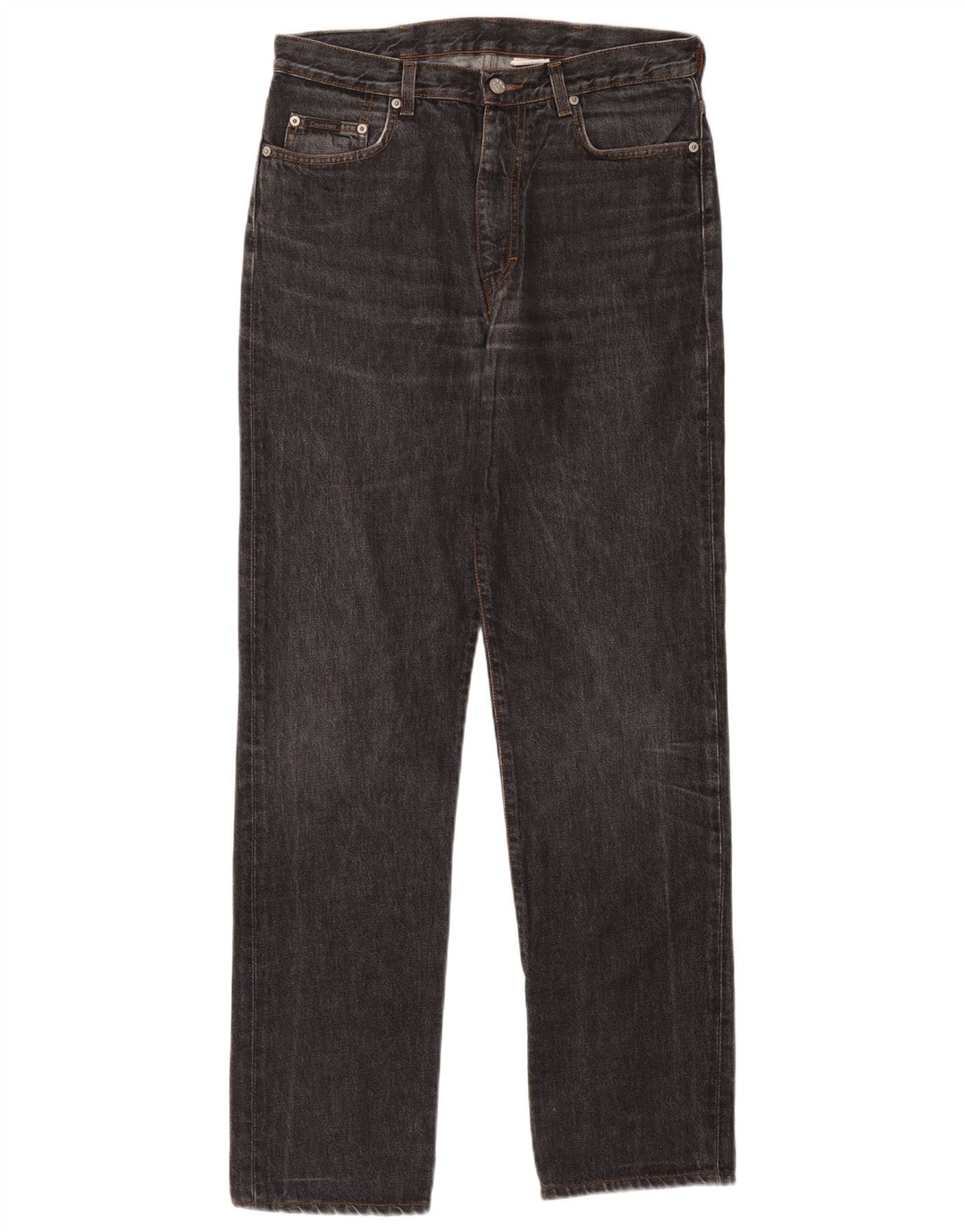 Calvin Klein Straight Jeans til mænd W32 L31 Sort bomuld