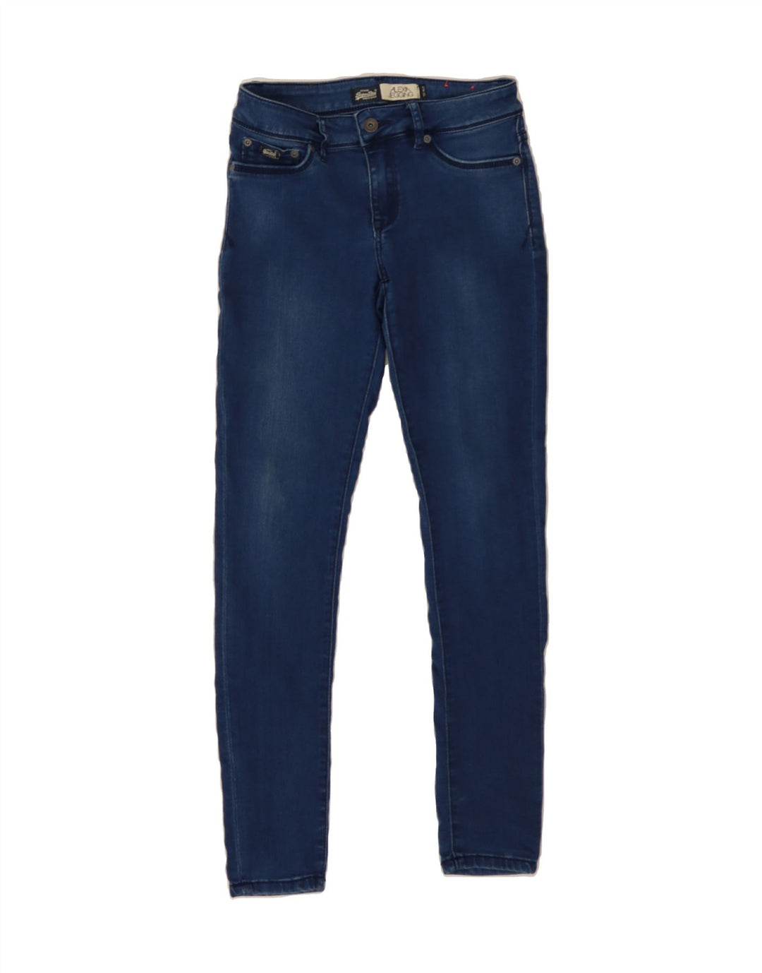 SUPERDRY Womens Skinny Jeans W27 L30 Blue Cotton Vintage Superdry and Second-Hand Superdry from Messina Hembry 
