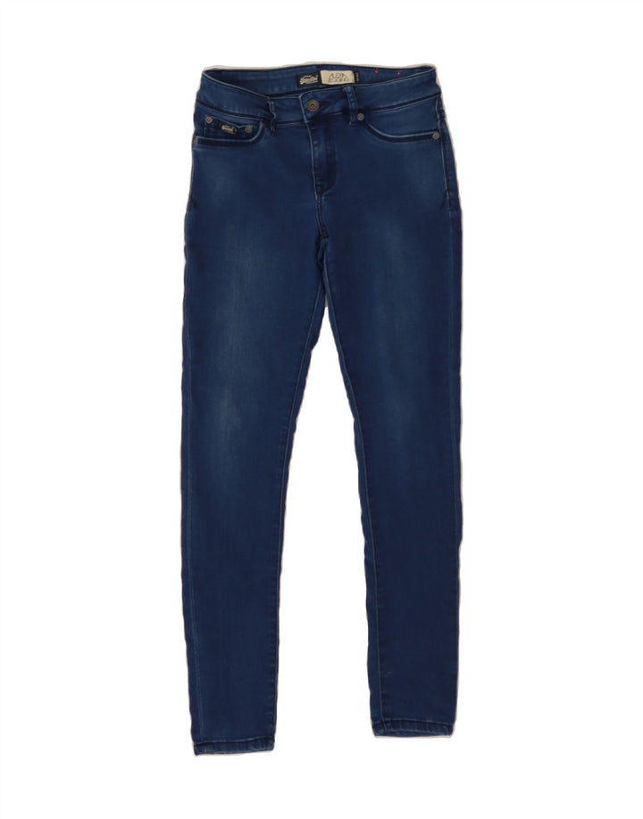 SUPERDRY Womens Skinny Jeans W27 L30 Blue Cotton Vintage Superdry and Second-Hand Superdry from Messina Hembry 