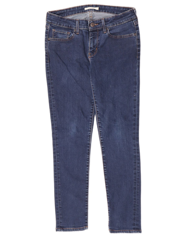 Levi's Dame 711 Skinny Jeans W27 L27 Blå Bomuld