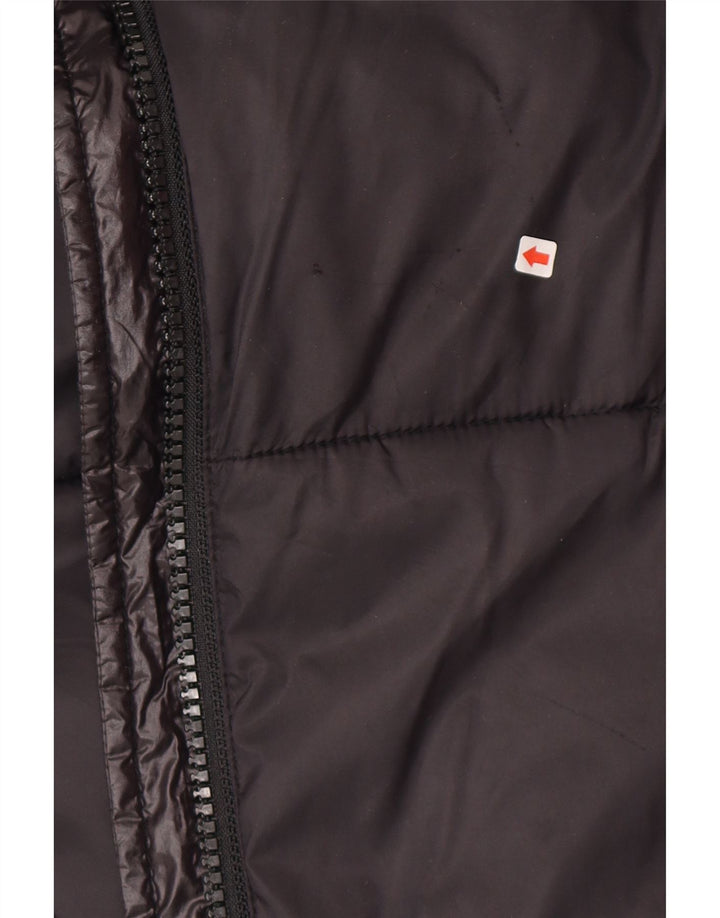 Fila Herre Loose Fit Polstret Jakke UK 36 Small Black Nylon