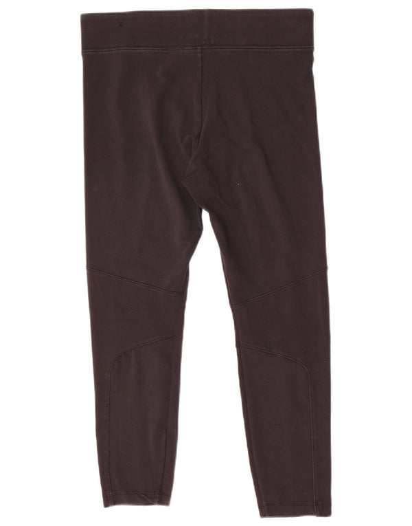 Nike Womens Crop Leggings UK 14 Large Black Polyester