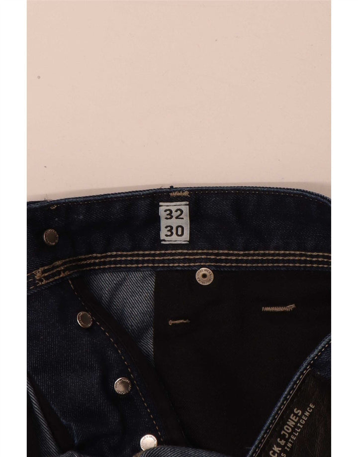 Jack & Jones Straight Jeans til mænd W32 L30 blå bomuld
