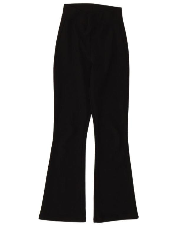 Zara Dame Flare Leggings UK 4 XS Sort