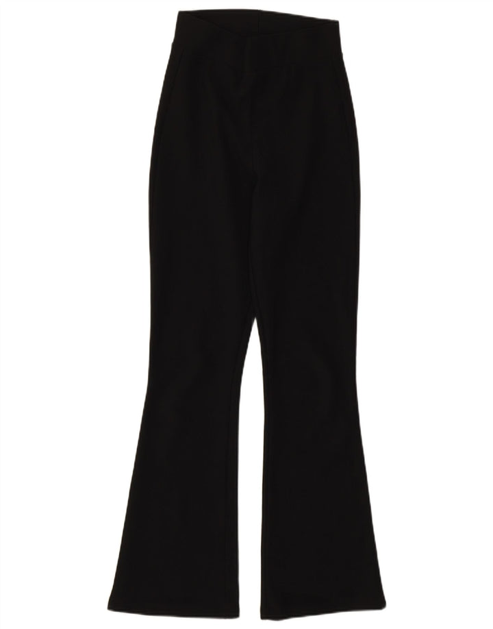 Zara Dame Flare Leggings UK 4 XS Sort