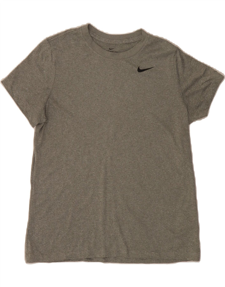 NIKE Womens Dri Fit T-Shirt Top UK 16 Large Grey Polyester Vintage Nike and Second-Hand Nike from Messina Hembry 