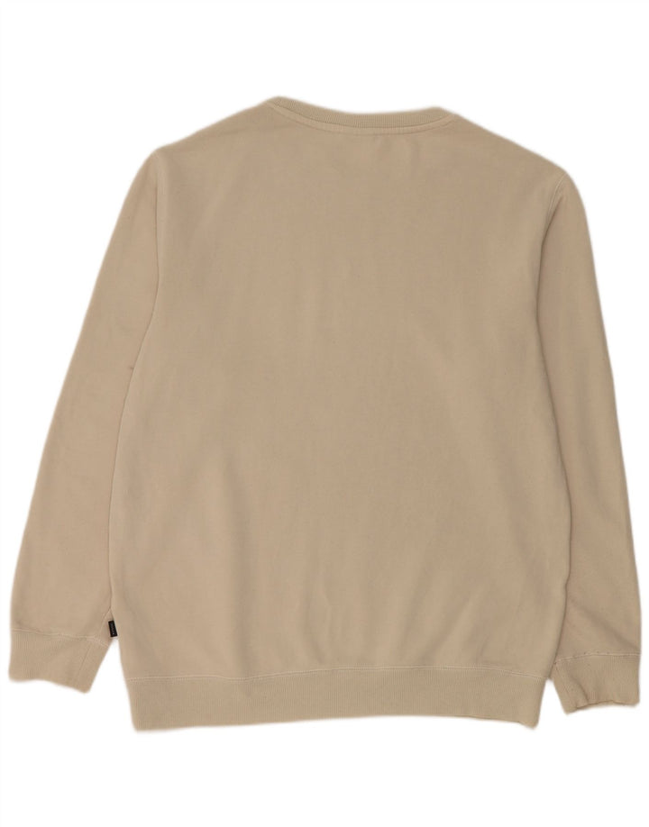 Rip Curl Herre Sweatshirt Jumper Stor Beige Bomuld