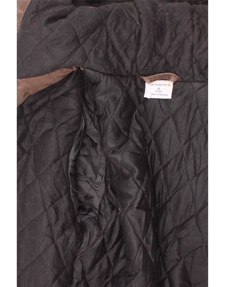 Carhartt Boys Hooded Bomber Jacket 7-8 år Lille brun bomuld