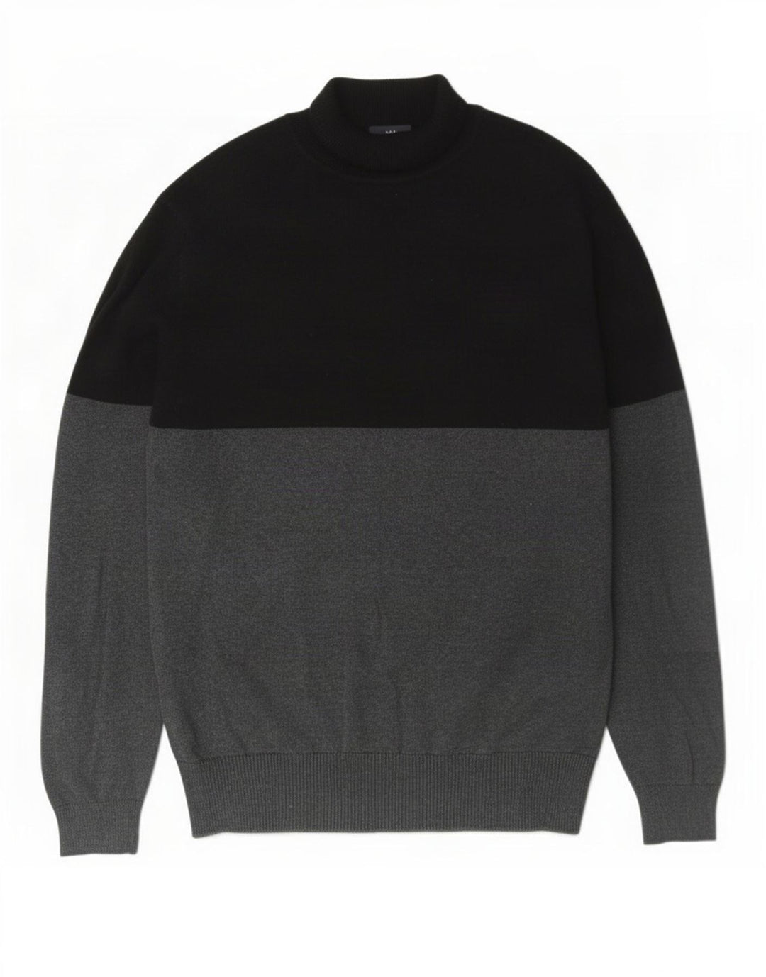 French Connection Dame Roll Neck Jumper Sweater UK 14 Medium Grey