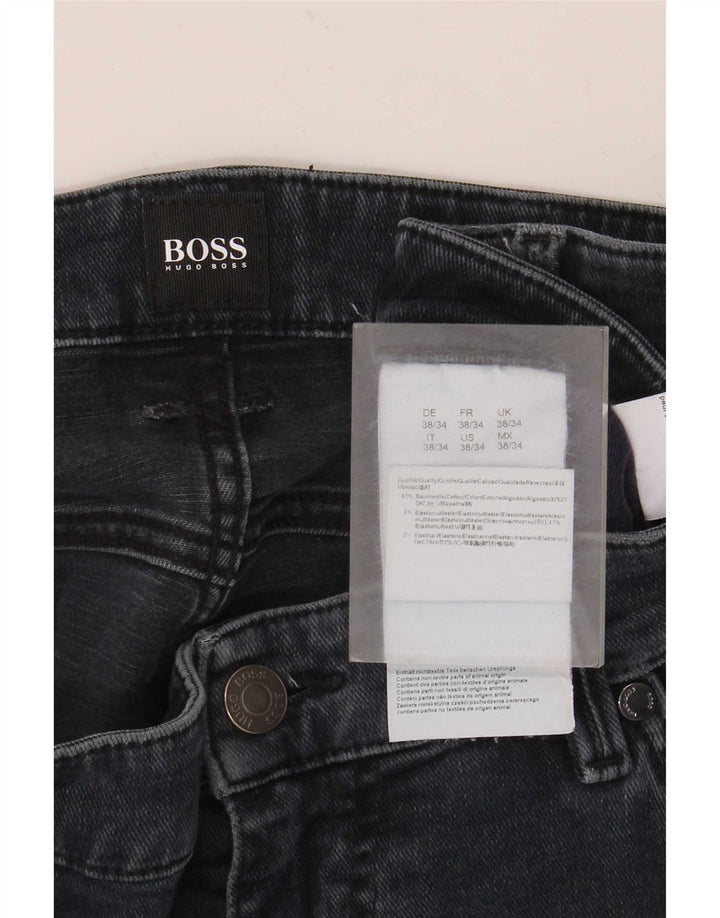 Hugo Boss Herre Slim Jeans W38 L34 Blå Bomuld