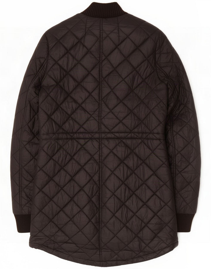 French Connection Dame Quiltet Jakke UK 14 Medium Sort Polyester