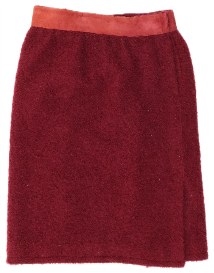 Alberta Ferretti lige nederdel til kvinder W30 Medium Burgundy