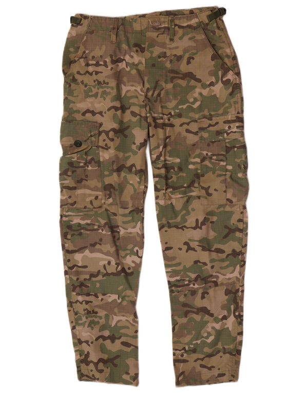 Vintage Straight Cargo bukser til mænd W28 L27 Khaki Camouflage