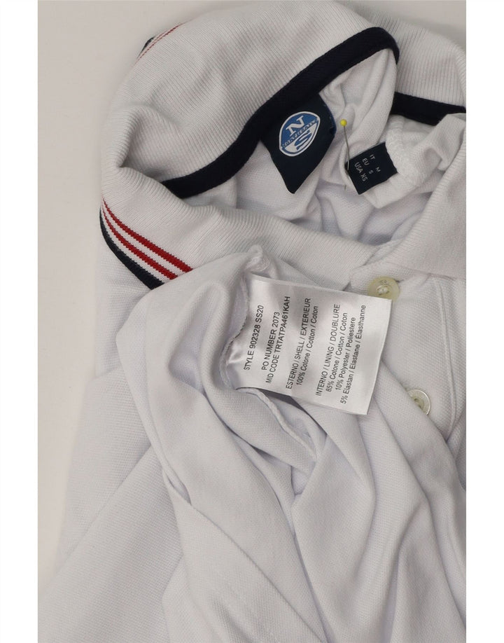 North Sails Herre Grafisk Polo Shirt Lille Hvid Bomuld