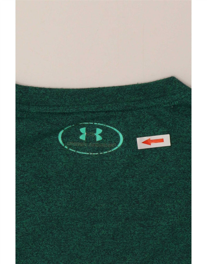 Under Armour Herre løs T-shirt Top Medium Grøn Flecked