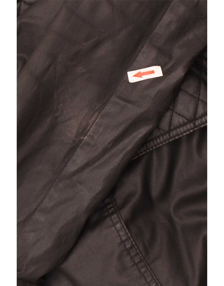 KHUJO Trench Coat til kvinder UK 18 XL Sort Polyester