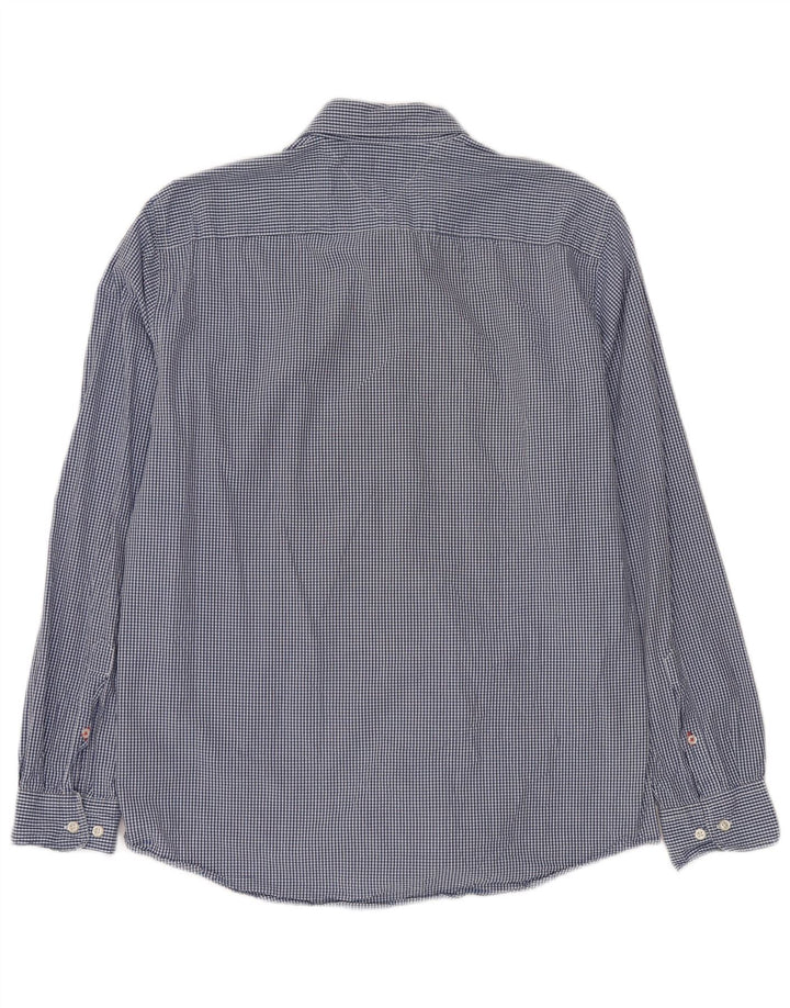 TOMMY HILFIGER Herre Regular Fit Skjorte Large Blue Gingham Cotton