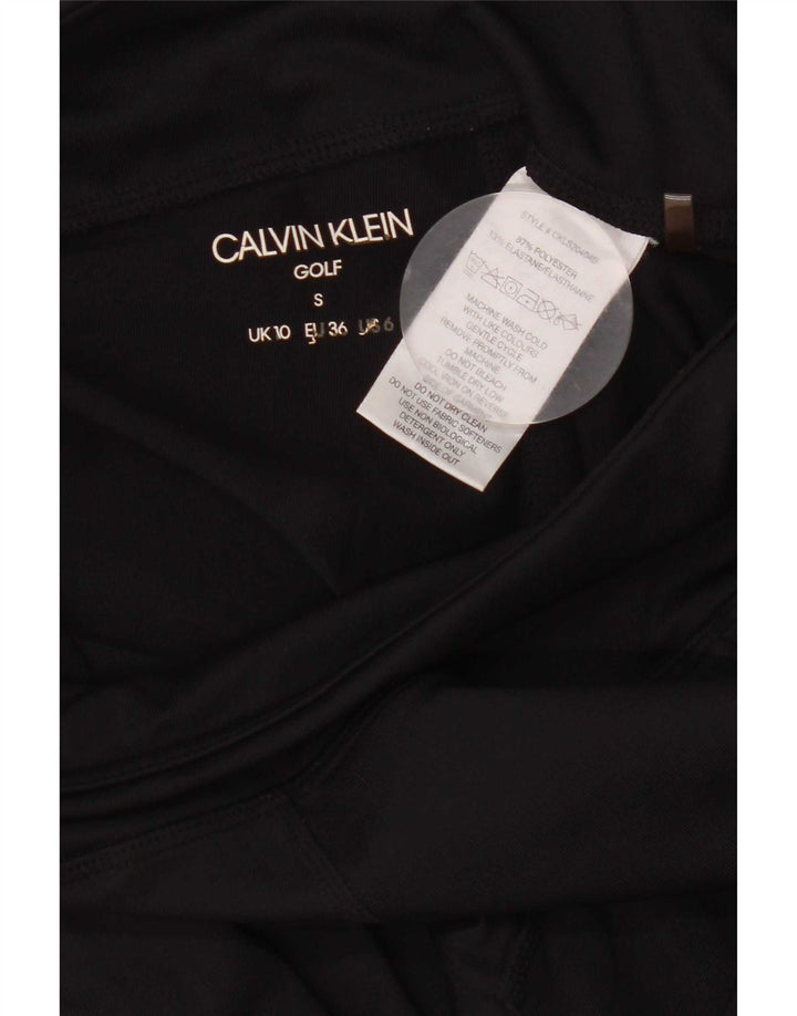 Calvin Klein Dame Golf Grafiske Leggings UK 10 Small Black Polyester