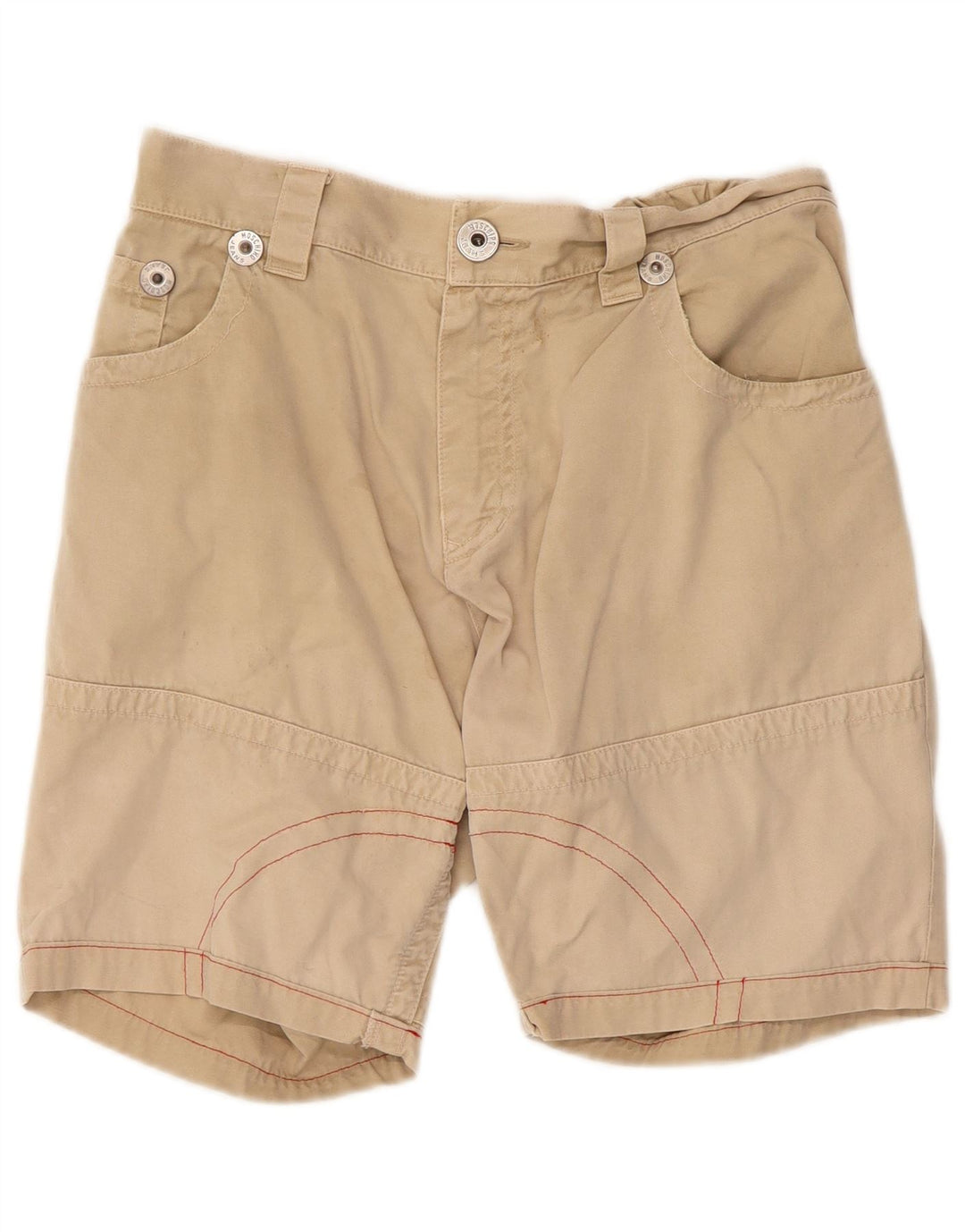 MOSCHINO Mens Graphic Casual Shorts W36 Large Beige