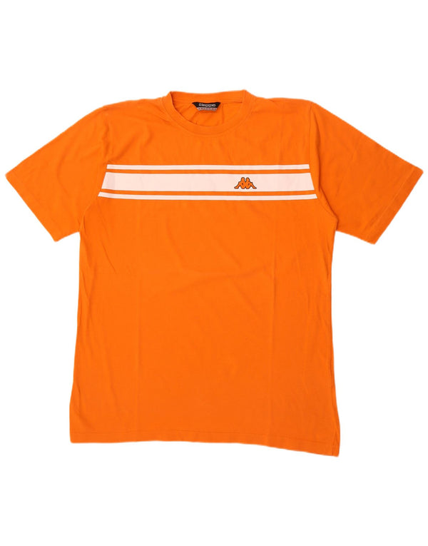 Kappa Herre T-Shirt Top 2XL Orange Bomuld