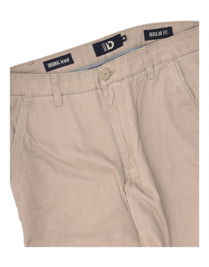 DACK'S Mens Regular Fit Chino Shorts IT 46 Small W33 Beige Cotton | Vintage Dack's | Thrift | Second-Hand Dack's | Used Clothing | Messina Hembry 