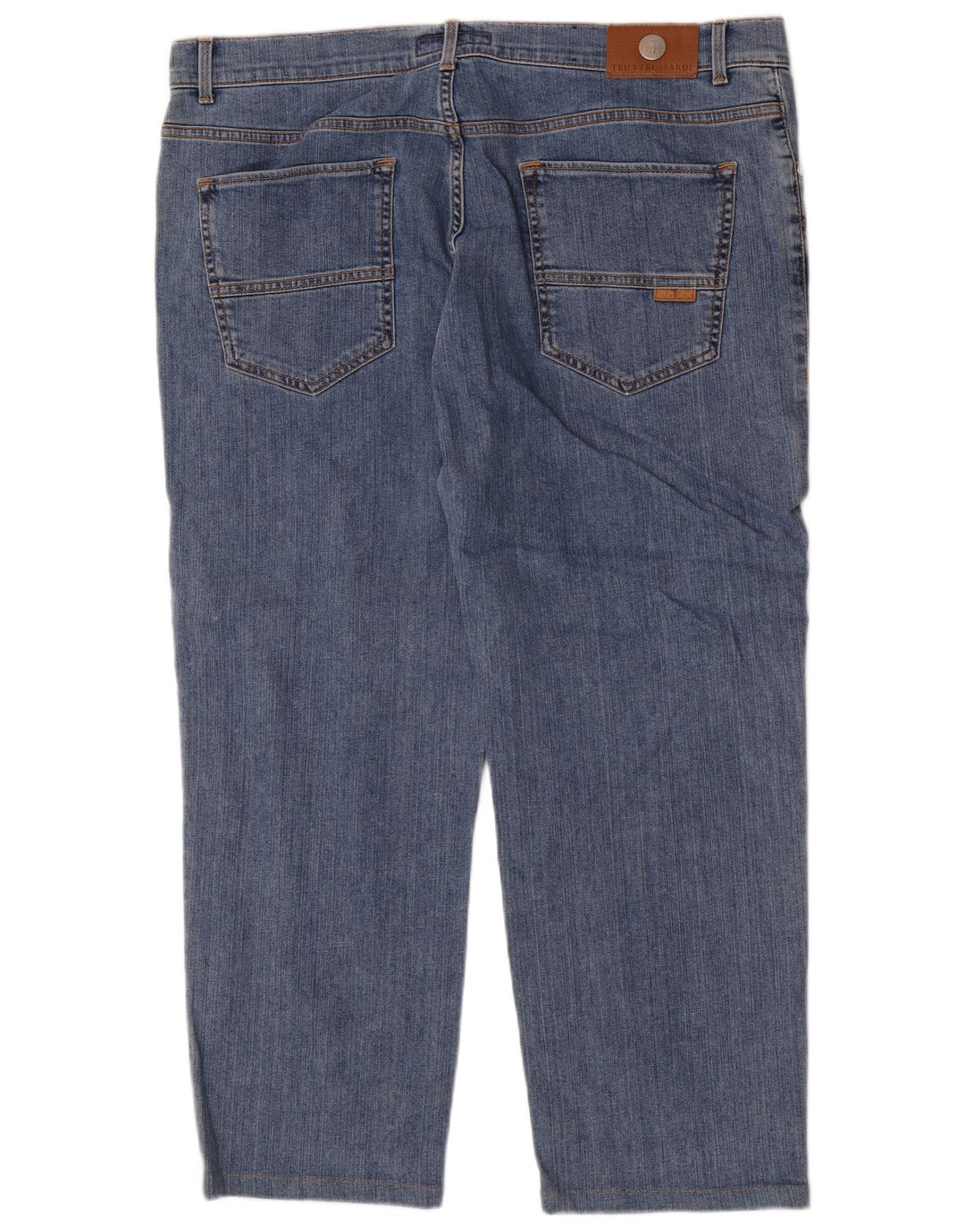 Trussardi Herre Regular Straight Jeans W42 L26 Blå Bomuld
