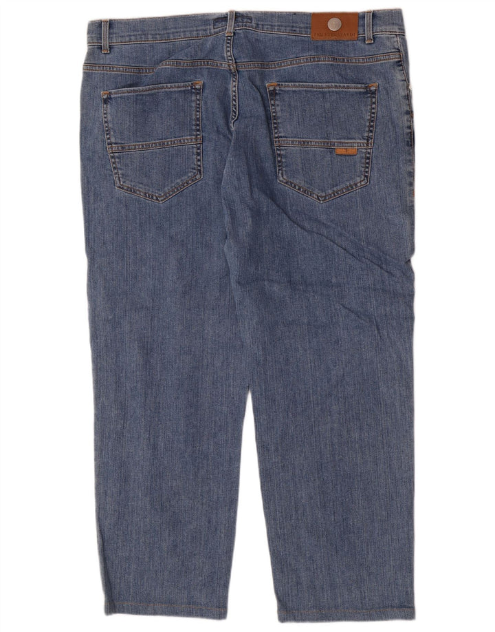Trussardi Herre Regular Straight Jeans W42 L26 Blå Bomuld