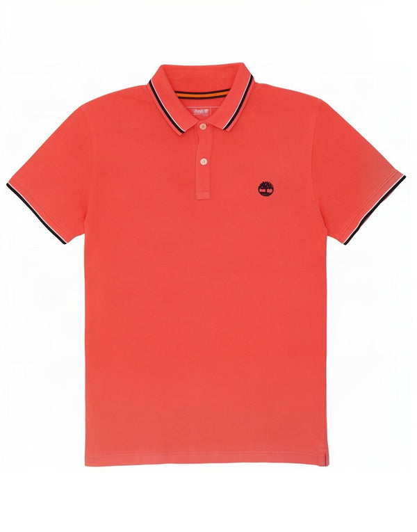 Timberland Herre Slim Fit Polo Shirt Medium Pink Bomuld