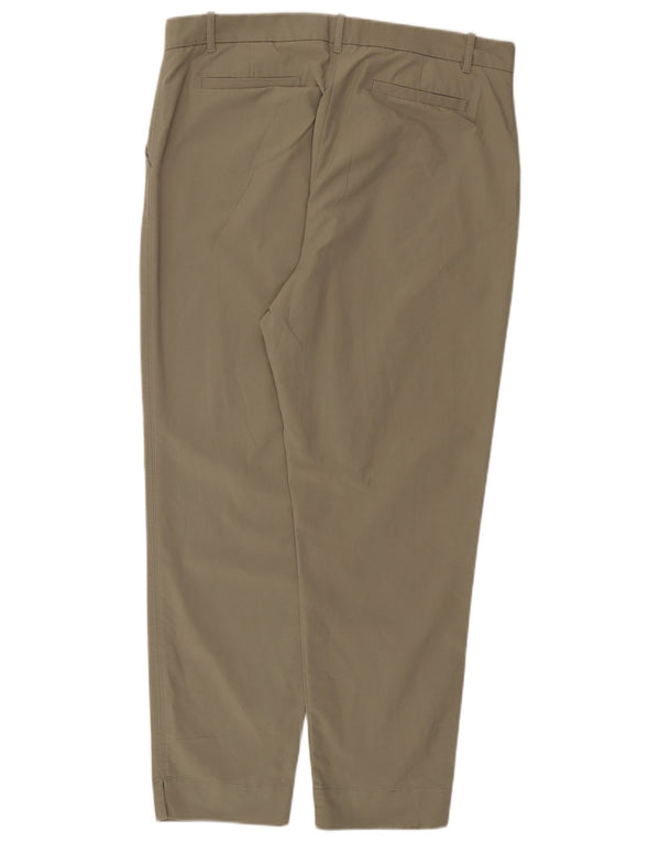 Marks & Spencer koniske Chinobukser til kvinder UK 18 XL W38 L29 Khaki Bomuld