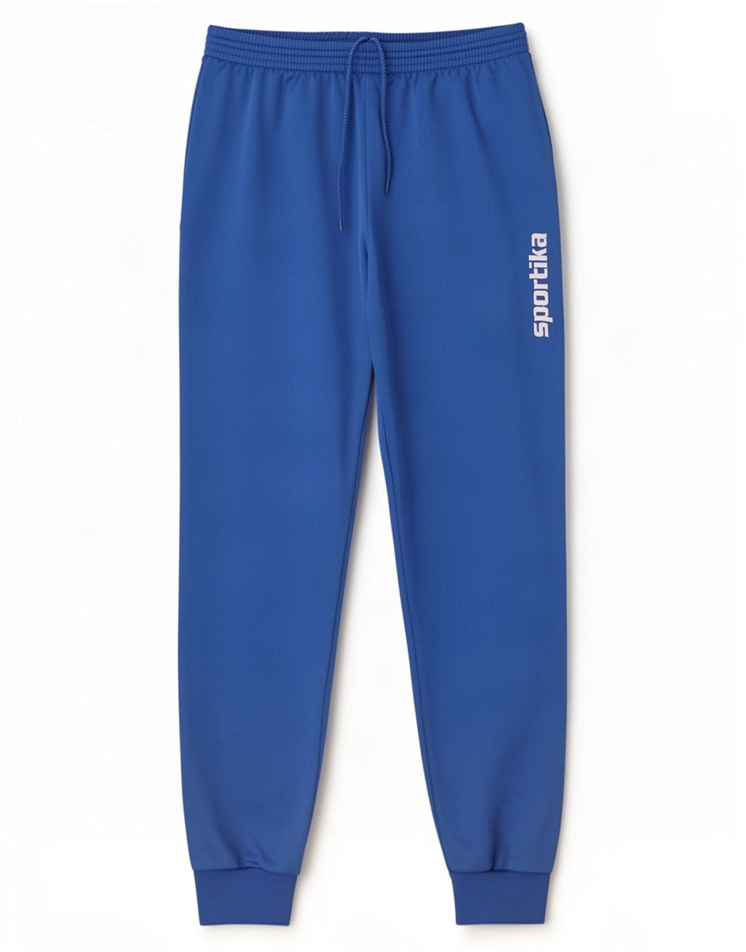 Vintage herre grafisk træningsdragt bukser jogger store blå polyester
