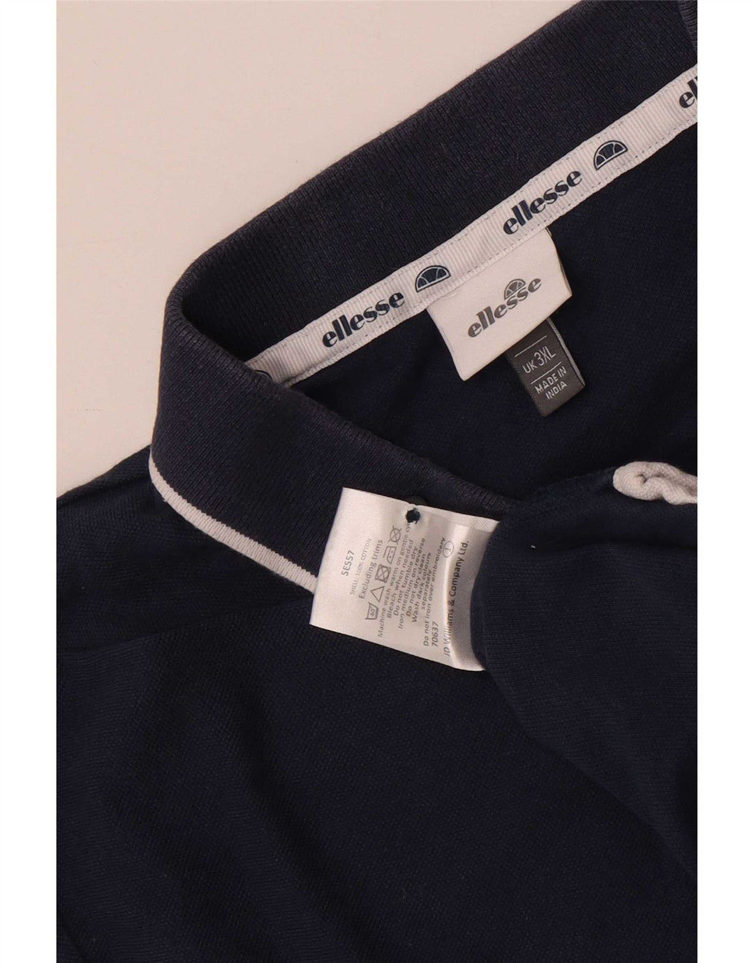 Ellesse Herre poloskjorte 3XL marineblå bomuld