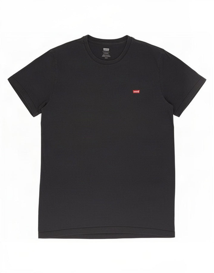 Levi's Herre Standard Fit T-Shirt Top Medium Sort Bomuld